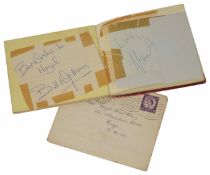 Rolling Stones autographs Signed in an autograph book including Brian Jones, Charlie Watts, Bill