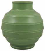 A Keith Murray for Wedgwood matt green vase
