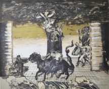 Ian Howard (born 1952) Scottish, Summa Theologiae, c. 1987, an abstract print, signed and