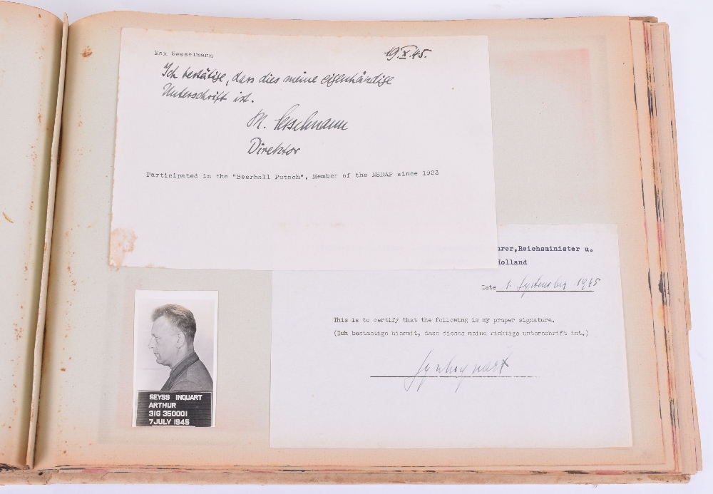 Historically Important Archive of Signatures and Photographs of Nuremberg War Trials Interest, - Image 16 of 24