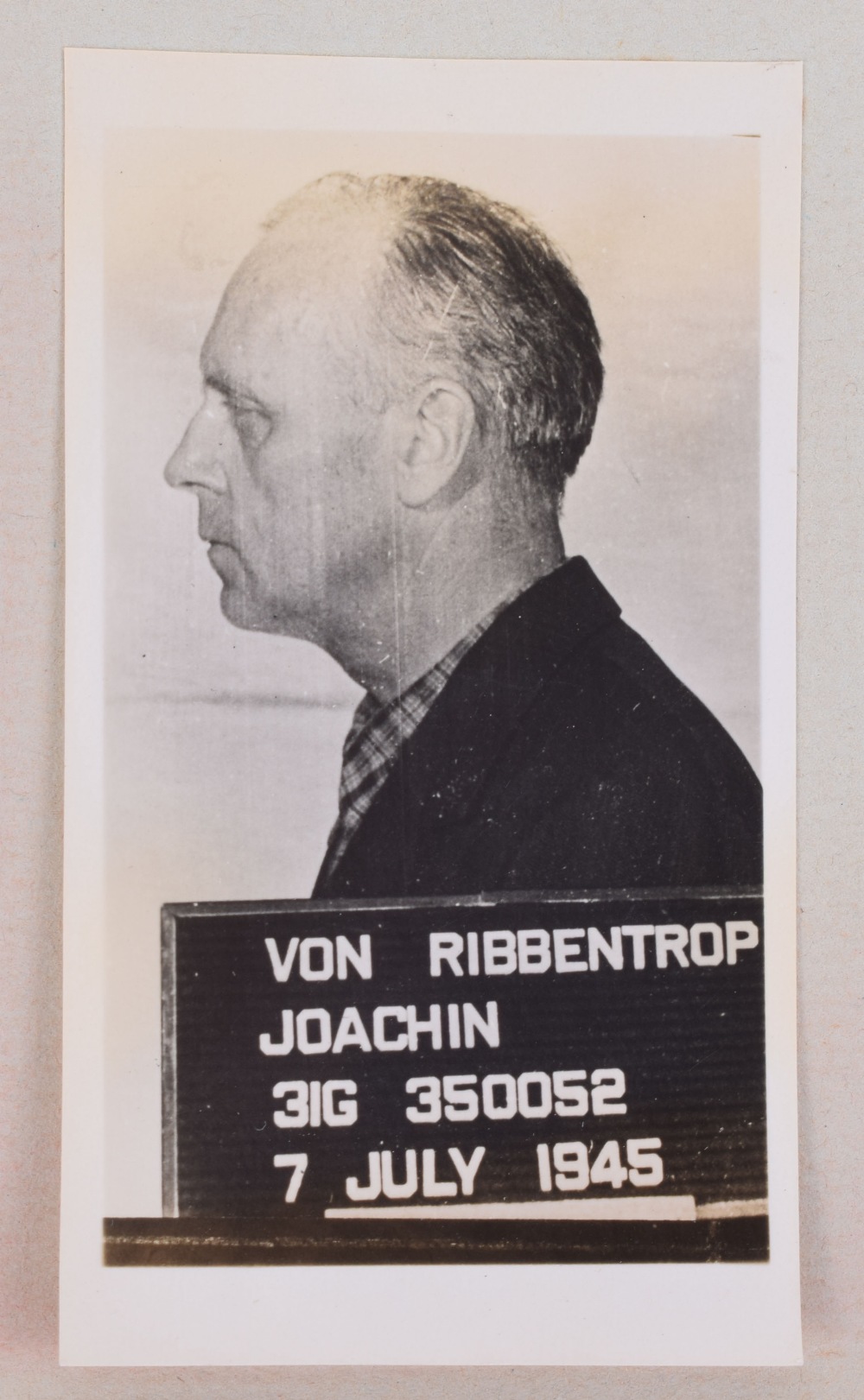 Historically Important Archive of Signatures and Photographs of Nuremberg War Trials Interest, - Image 15 of 24