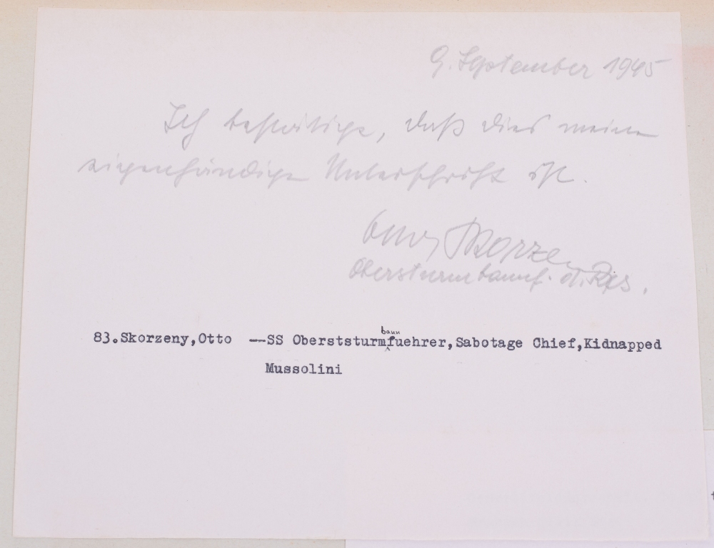 Historically Important Archive of Signatures and Photographs of Nuremberg War Trials Interest, - Image 20 of 24