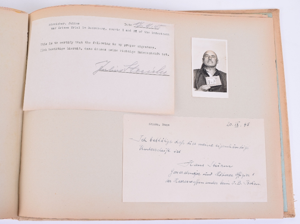 Historically Important Archive of Signatures and Photographs of Nuremberg War Trials Interest, - Image 21 of 24