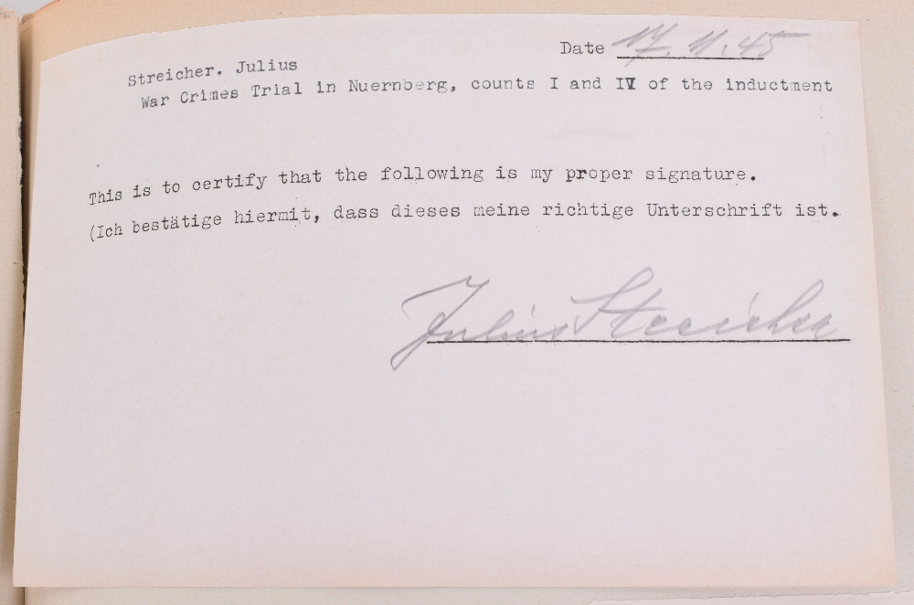 Historically Important Archive of Signatures and Photographs of Nuremberg War Trials Interest, - Image 22 of 24