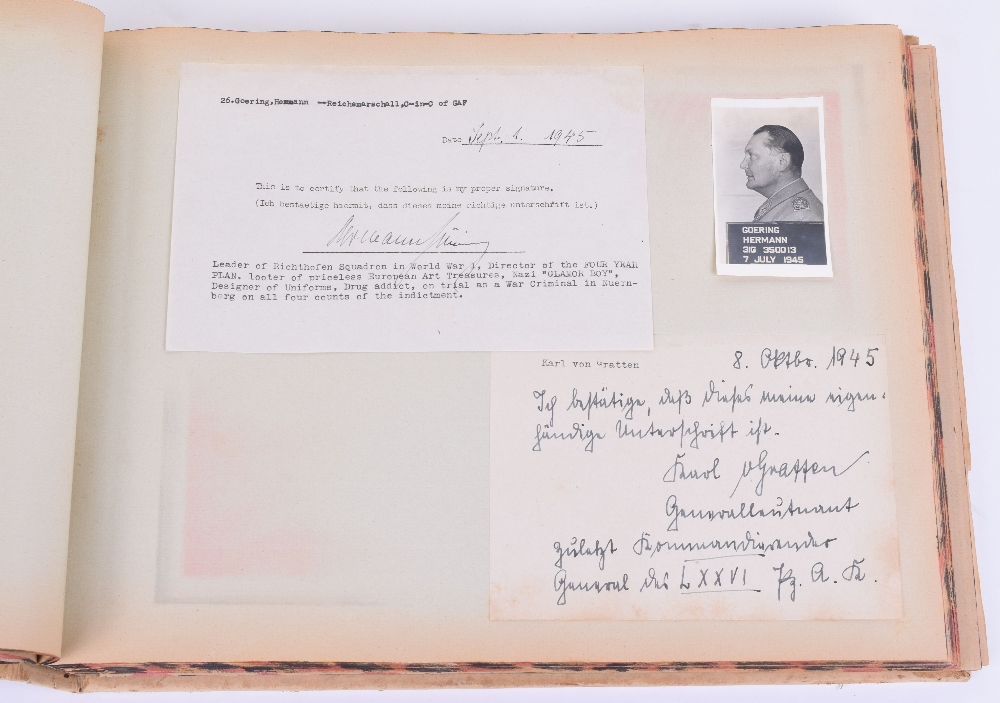 Historically Important Archive of Signatures and Photographs of Nuremberg War Trials Interest, - Image 2 of 24