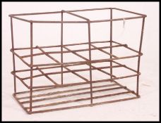 An Industrial cast iron metal acid bottle carry.