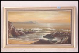 Three retro framed oil on canvas / board paintings to include two woodland scenes along with a