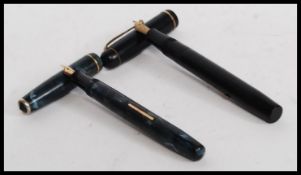 A vintage 20th century Boots ' Chatsworth ' ? lever fill fountain pen with 14ct gold nib.