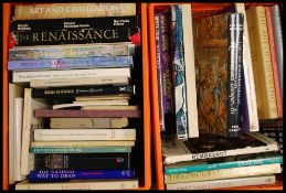 2x boxes of assorted vintage Art Reference guide books to include Selective Eye (c1950 's),