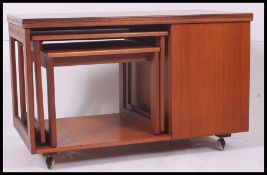 A rare and unusual retro mid century teak metamorphic coffee table by ' McIntosh ' (label to