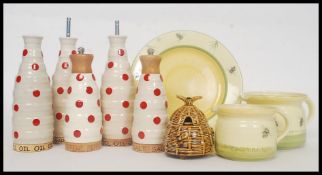 A collection of Martin Gulliver designed for the National Trust tablewares to include cruets,