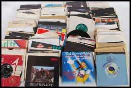A large collection of 45rpm records vinyl singles dating from the 1960's to include Petula Clark,