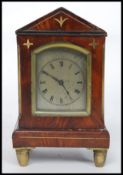 A circa late 18th / 19th century Benjamin Lautier fusee movement miniature bracket clock.