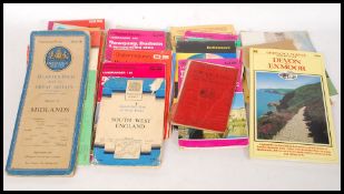 A collection of 20th century road maps to include Ordnance Survey amongst others