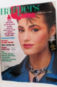 A collection of 1980's Vogue & Harpers fashion magazines