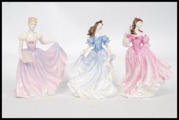 A collection of 3 Royal Doulton figures - Figure of the Year.