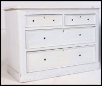 A Victorian painted cottage chest of drawers.
