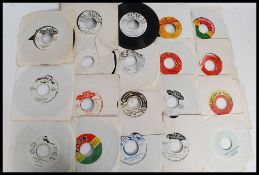 REGGAE -  A collection of approx twenty reggae 45rpm vinyl singles to include various artists and