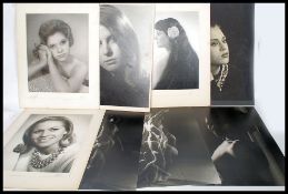 A large collection of large vintage and retro amateur portrait photograph studies dating from the