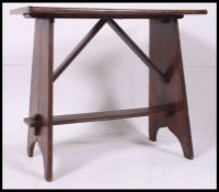 A 19th century oak plank top tavern table - refectory side table.