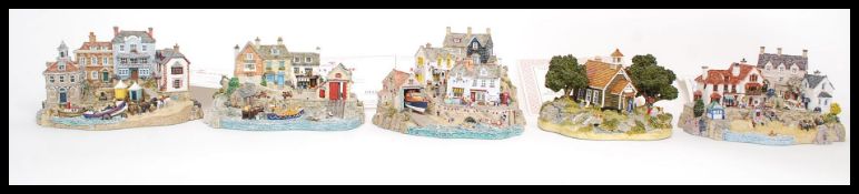 DANBURY MINT: A collection of 5x Danbury Mint ceramic ' Lifeboat ' dioramas (and others) - ' Didn't