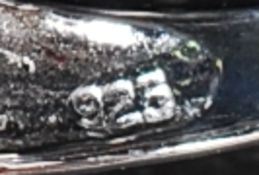 A ladies 20th century  silver CZ and opal peridot set dress ring. Total weight 4.8g / Size Q.5.