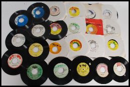 REGGAE -  A collection of approx twenty reggae 45rpm vinyl singles to include various artists and