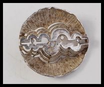 A Scandanavian style Sterling Silver brooch,