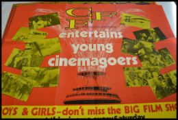 A collection of 3x original vintage Children's Film Foundation cinema advertising posters, quads.