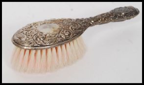 A 20th century cased silver hallmarked babies brush and comb set,