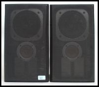 A pair of old skool Made in Denmark JAMO D115 Stereo Speakers having Detachable Covers