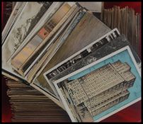 POSTCARDS. Biscuit box crammed with 1000 all world view standard size cards.