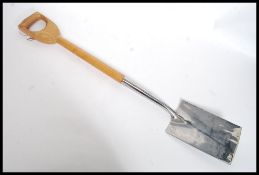 A presentation spade  used at the Tree Planting Ceremony Ashton Court, Bristol April 23rd 1960.