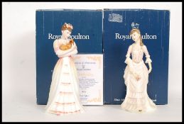 Two Royal Doulton figurines Kimberly HN3864 and Countess of Chell HN3867 ,