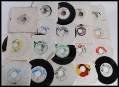 REGGAE -  A collection of approx twenty reggae 45rpm vinyl singles to include various artists and