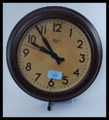 A 1930's Art Deco Bakelite Industrial station - factory clock by Smiths Sectic.