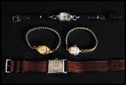 A collection of vintage watches to include a gents Montrose, ladies 15 jewel Avia, ,
