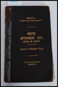 BRISTOL SANITARY AUTHORITY ' Improvement Acts ' 1840 - 1847 Queens Printers' Copy.