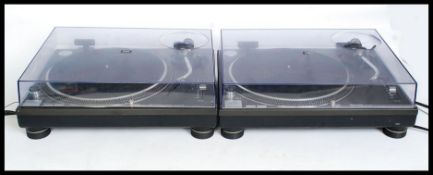 2 X Technics SL-1210Mk2 turntables with original boxes,
