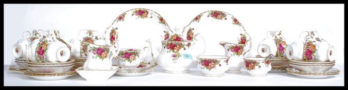 A good collection of Royal Albert ' Old Country Roses ' to include teapot, cups, saucers,