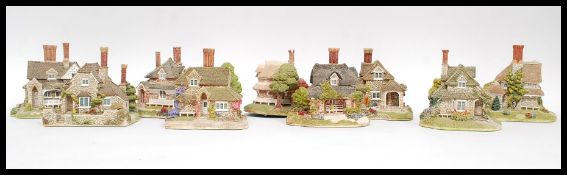 LILLIPUT LANE: A complete collection of all 9x Lilliput Lane ' Blaise Hamlet ' (Bristol) ceramic