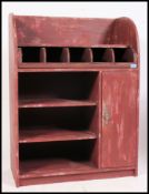 A 20th century shabby chic painted buffet cabinet sideboard.