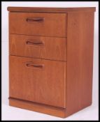 A 20th century retro teak wood G plan bedside chest of  drawers,