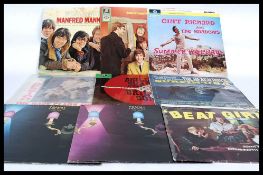 A collection of vinyl LP records dating to the 1960's to include The Dave Clark Five,