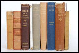 BRISTOL: A good collection of 9x assorted antique books on Bristol: ' The Church Goer ' 1845 2nd