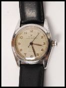 A Rolex Oyster Speedking Precision Wristwatch in  stainless steel having an off-white / isilvered