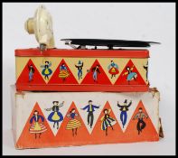 A 1950's tin plate Chad Valley Kiddies Toy Gramaphone - Made in England with the original box and