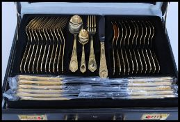 A good quality canteen of cutlery ( two tray ) complete in the presentation briefcase by  SBS