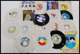 REGGAE -  A collection of approx twenty reggae 45rpm vinyl singles to include various artists and