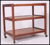 An excellent 1970's Danish teak buffet - serving butlers trolley.